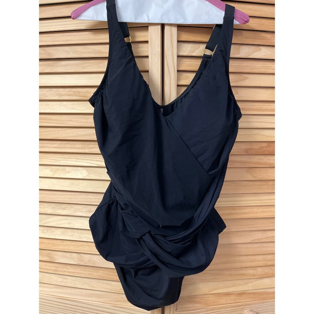 GOTTEX Black Swim Bathing Suit 16 W Plus